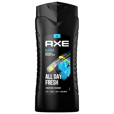 Abbildung von Axe 3 in 1 Duschgel &amp; Shampoo Alaska XL Männer für ganztägige Frische, unwiderstehlichen Duft und eine angenehme Dusche dermatologisch getestet 400 ml