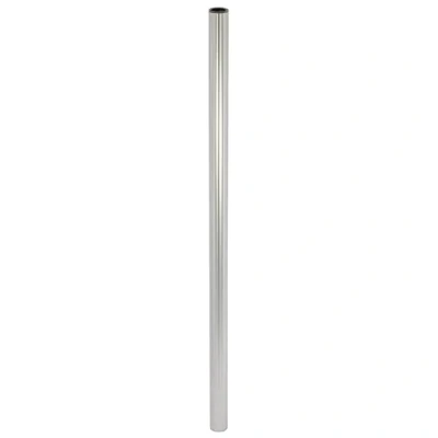 Abbildung von WAGNER Möbelbein/Tischbein/Möbelfuß/Systemrohr TENO Ø 30 x 718 mm, individuell mit System und QuickClick kombinierbar, Stahl in Edelstahl Optik gebürstet, Tragkraft 50 kg 12117201