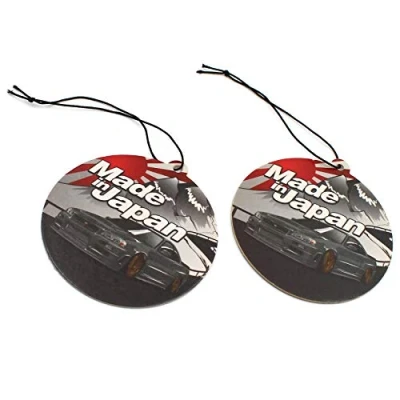 Abbildung von 2er Set Tuning Lufterfrischer Duftbaum fürs Auto Air Freshener Design Duft Anhänger (2x Skyline Made in Japan)