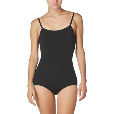 Abbildung von Capezio Damen Cotton Classic Camisole Leotard with Adjustable Straps Gymnastikanzug, Schwarz, M