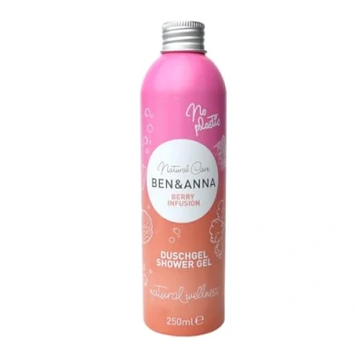 Abbildung von Ben &amp; Anna Duschgel Berry 1er Pack Shower Gel Naturkosmetik, Vegan, Ohne Plasik, Alu Dose (1)