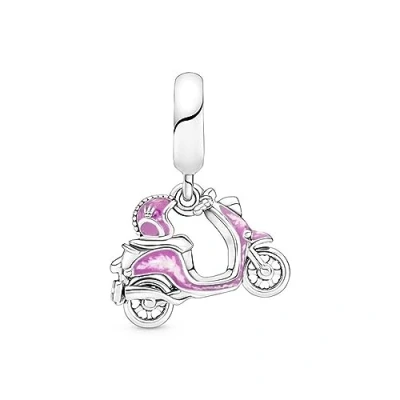 Abbildung von Pandora 791057C01 Charm Anhänger Rosafarbener Motorroller