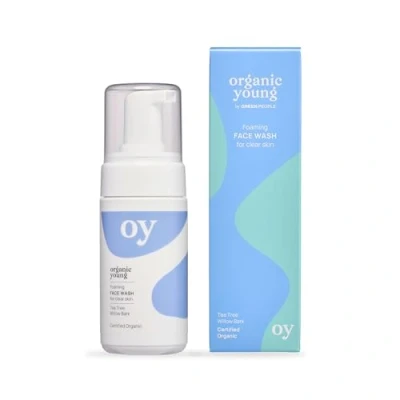 Abbildung von Green People Oy! Schäumende Gesichtsreinigung 100ml Natürliche Bio für die junge Haut Weidenrinde und Teebaum Hautpflege Kinder Jugendliche bei Pickeln Unreinheiten
