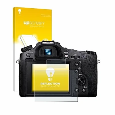 Abbildung von upscreen Entspiegelungs Schutzfolie für Sony Cyber Shot DSC RX10 IV Displayschutz Folie Matt [Anti Reflex, Anti Fingerprint]