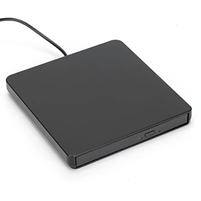 Abbildung von ciciglow Externes DVD Laufwerk, USB 2.0 Tragbares CD/DVD Laufwerk/DVD Player für Laptop CD ROM Brenner Kompatibel mit XP/Wind10/Vista/7/Linux/OS X(Schwarz)