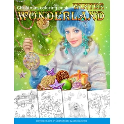 Abbildung von Winter Wonderland. Christmas Coloring book for adults: Grayscale &amp; Line art (Christmas books, Band 3)