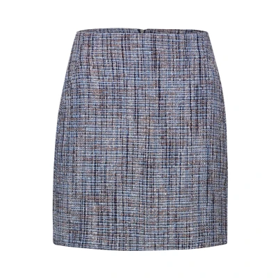 Abbildung von Street One Studio BOUCLÉ Alinienrock, Damen, Größe: 46, Blau