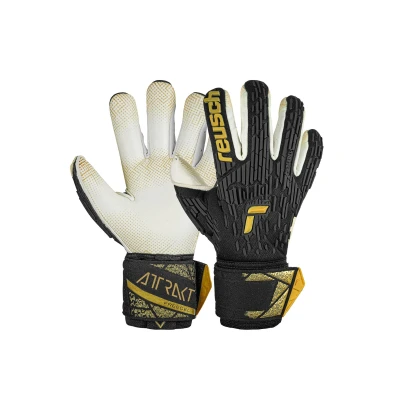 Abbildung von Reusch Attrakt Freegel Gold X GluePrint Finger Support Torwarthandschuhe für Erwachsene mit Evolution Negative Cut und Fingerschutz