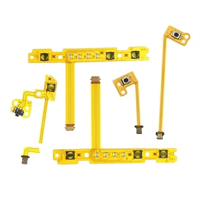 Abbildung von ECSiNG 5 Stück Set ZL ZR SL SR L Tasten Flexkabel Taste Farbbandkabel Ersatz Kompatibel mit Nintendo Switch Joy Con Controller