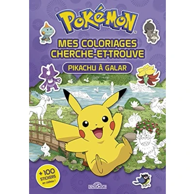 Abbildung von Pokémon Pikachu à Galar Mes coloriages cherche et trouve: Galar. + 100 stickers en cadeau !
