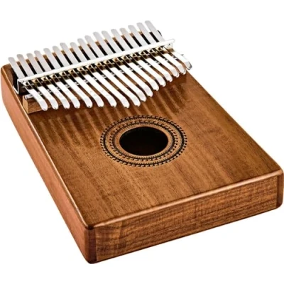 Abbildung von Sonic Energy Schallloch Kalimba C Dur, 17 Töne Akazienholz Für Meditation, Yoga, Percussion Inkl. Zubehör (KL1707H)