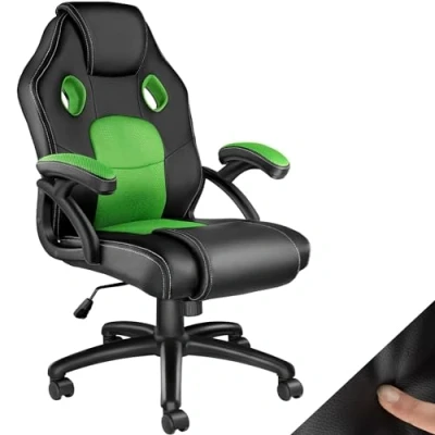 Abbildung von tectake Gaming Stuhl Mike (1er Set, 1 St), einstellbare Wippmechanik
