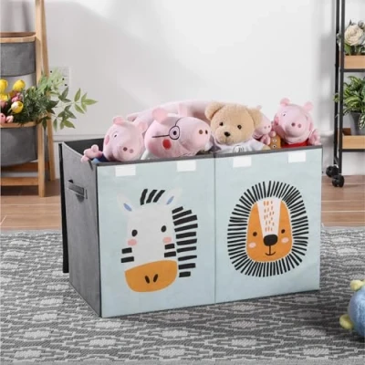 Abbildung von Navaris Aufbewahrungsbox Kinder groß Spielzeug Aufbewahrung Box grün (1 St)