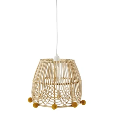 Abbildung von VERTBAUDET Kinderzimmer Lampenschirm aus Rattan braun ONE SIZE