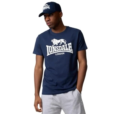 Abbildung von Lonsdale Herren St. Erney T Shirt, Schwarz, L EU