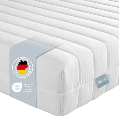 Abbildung von XDREAM Pure Ergonomische Kaltschaummatratze mit Öko Tex Zertifikat Rollmatratze Härtegrad 4 90 x 200 cm