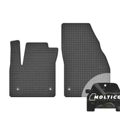 Abbildung von moto MOLTICO Vorne Gummi Automatten Gummimatten Passgenau Allwetter Fussmatten Auto passend für Opel Meriva B II (2010 2017)
