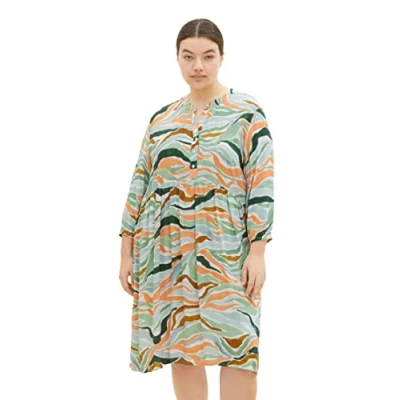 Abbildung von TOM TAILOR Damen Plussize Sommer Kleid mit Muster