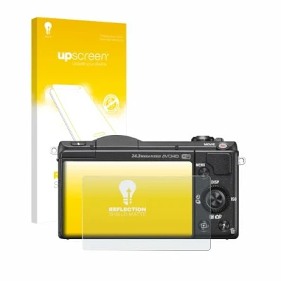 Abbildung von upscreen Entspiegelungs Schutzfolie für Sony Alpha 5100 (DSLR A5100) Displayschutz Folie Matt [Anti Reflex, Anti Fingerprint]