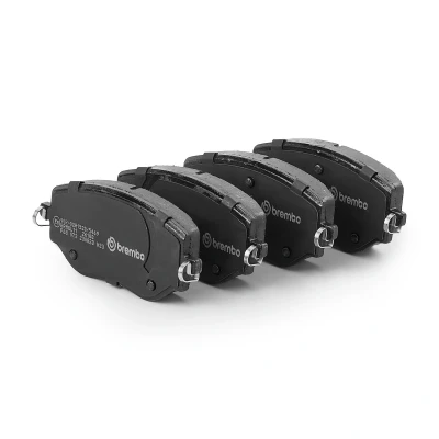 Abbildung von BREMBO P 68 073 Bremsbelagsatz mit akustischer Verschleißwarnung Anti Quietsch Blech ohne Zubehör RENAULT: Clio V Schrägheck, NISSAN: MICRA 5