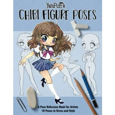 Abbildung von YamPuff&#039;s Chibi Figure Poses: A Pose Reference Book for Artists 10 Poses to Dress and Style
