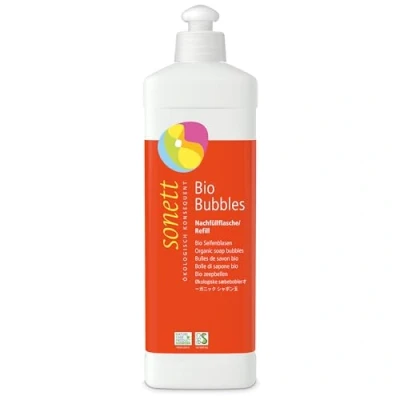 Abbildung von Sonett Seifenblasenspielzeug Bio Bubbles Seifenblasen Nachfüllflasche 500ml