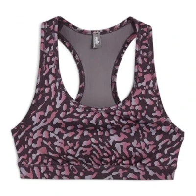 Abbildung von Puma Keeps BRA Sportbh mit mittlerer Stützkraft, Damen, Größe: XS, Midnight plum