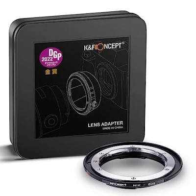 Abbildung von K&amp;F Concept AI EOS Objektivadapter für Nikon S A, Canon EF und 60D 50D 550D 500D 5D