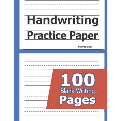 Abbildung von Handwriting Practice Paper: 100 Blank Writing Pages For Students Learning to Write Letters