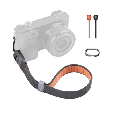 Abbildung von PGYTECH Kamera Handschlaufe Air, Verstellbarer Schnellverschluss Kameragurt für Fujifilm x100vi Filmkamera/Vintage Kameras/Spiegellose Kamera, Tiefes Grau