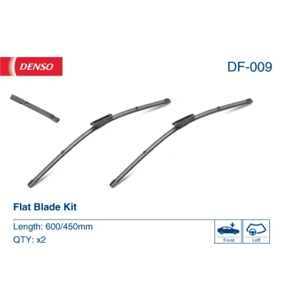 Abbildung von Scheibenwischer Denso Flat DF 009 Rahmenlos RENAULT: Megane 2 Kombi, Coupe Cabriolet, 4 Grandtour