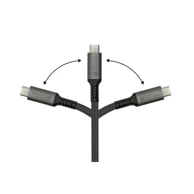 Abbildung von Good Connections USB 2.0 Lade und Datenkabel (240W), C™ Stecker an Stecker, anthrazit, 2m