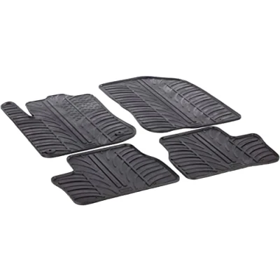 Abbildung von Gledring 0159 Fußmattensatz Gummi vorne und hinten 4 schwarz 750mm 550mm PEUGEOT: 2008 Kombi