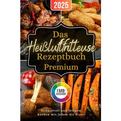 Abbildung von Das Heißluftfritteuse Rezeptbuch Premium: Genussvoll &amp; fettarm kochen für alle Air Fryer Modelle geeignet