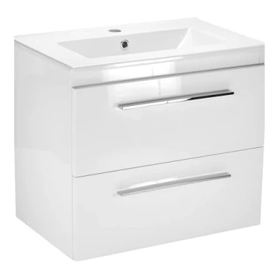 Abbildung von paplinskimoebel Waschtisch mit Unterschrank 60 cm x 40 53,5 Waschbeckenunterschrank Badezimmer wandschrank 80 Waschbecken für Badezimmerschrank