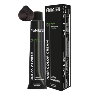 Abbildung von FemMas Premium Haarfarbe Hair Color 100ml Dunkelblond Ultra Intensiv 6.00
