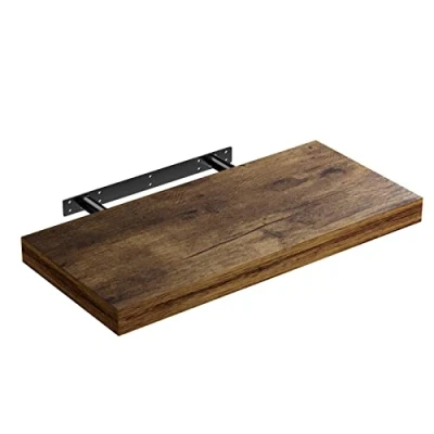 Abbildung von Casaria Wandboard, mit Halterung 50 110cm Schwebend 15kg Tragkraft Küche Wohnzimmer Flur