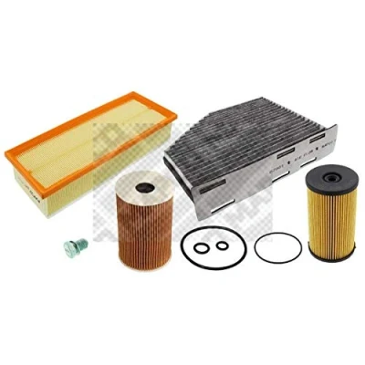 Abbildung von MAPCO 68827 Filter Satz Pollenfilter fünfteilig VOLKSWAGEN: Caddy 3 Kastenwagen, Kombi, Tiguan I, SKODA: Octavia 2 Combi, Superb II Kombi