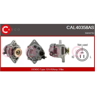 Abbildung von CASCO CAL25100GS Lichtmaschine 12V 70A FORD: FIESTA 3, ESCORT 4