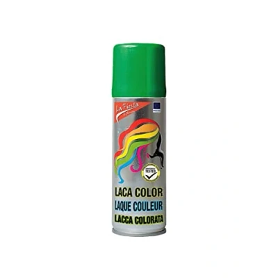 Abbildung von Color Haarspray für farbig buntes Haar Grün Farbspray zum Verkleiden &amp; Schminken Karneval, Fasching, Halloween Motto Party