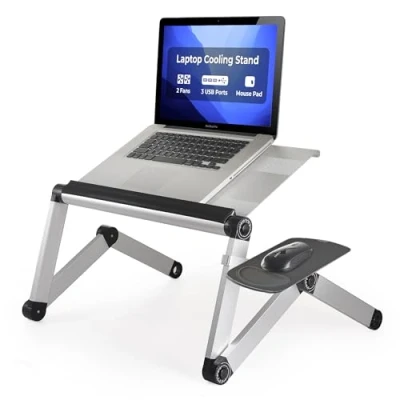 Abbildung von Uncaged Ergonomie workez Cool Notebook Cooling Stand Schwarz silber