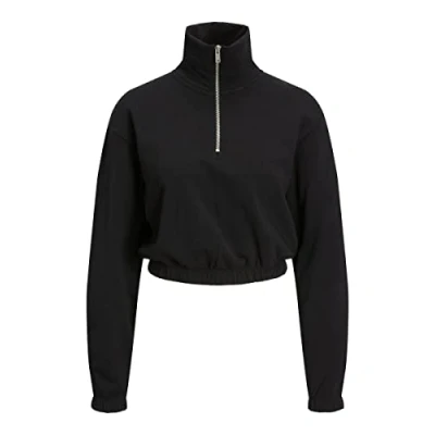 Abbildung von JJXX Jxalfa Kurzes HIGH NECK Sweatshirt, Damen, Größe: XS, Black