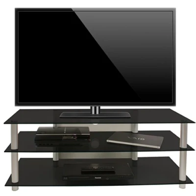 Abbildung von VCM TV Board Möbel Sideboard Fernseh Rack Alu Glas Zumbo