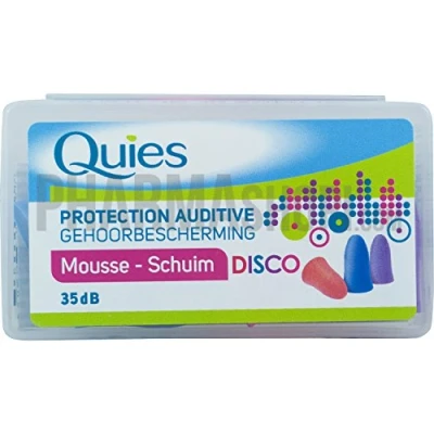Abbildung von QUIES Gehörschutz Disco Schaumstoff Box mit 3 Paar