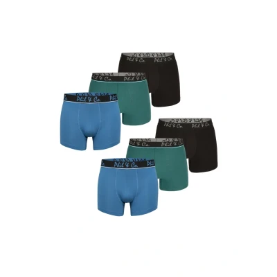 Abbildung von Phil &amp; Co. Berlin 6PACK CORE Panties, Herren, Größe: Medium, Blackgreenblue