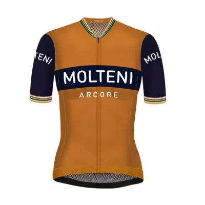 Abbildung von Retro Frauen Radtrikot Molteni Orange REDTED