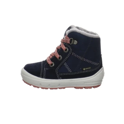 Abbildung von Superfit Groovy Schnürstiefelette für Kinder, Größe: 23, Blau rosa Schuhe