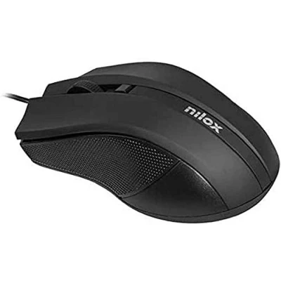 Abbildung von Nilox Optische Maus, USB, 1600 DPI, Schwarz