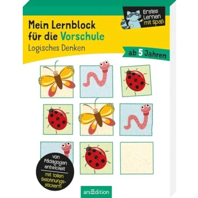 Abbildung von Mein Lernblock für die Vorschule Logisches Denken: Übungen und Rätsel Kindergarten Vorschulkinder. Von Pädagogen entwickelt mit tollen Belohnungsstickern ab 5 Jahren