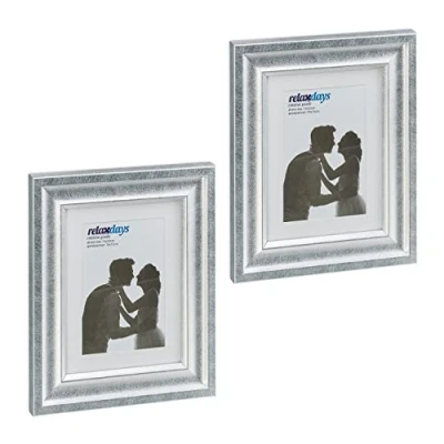 Abbildung von relaxdays Bilderrahmen Set 15x20 cm 2er Set, Silber